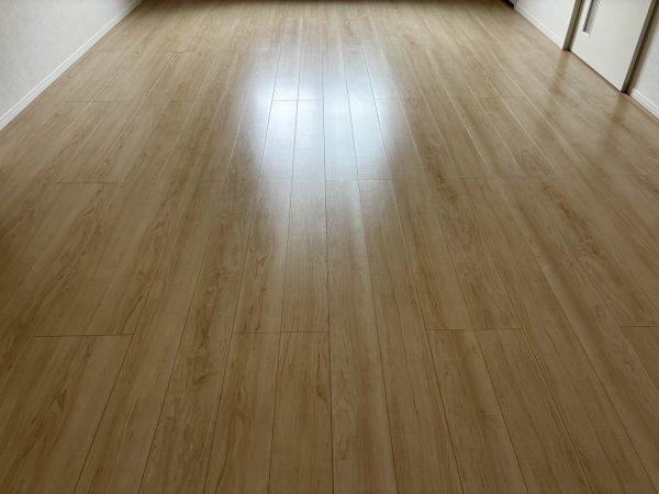 新潟市西区フロアコーティング 施工後 ガラスコーティング
