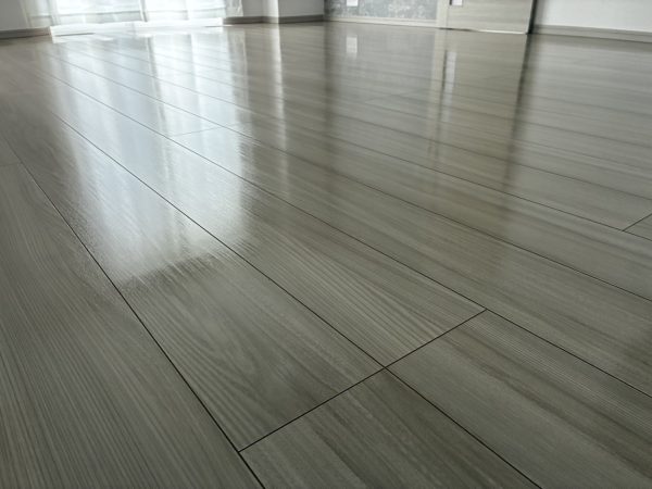 福島県石川郡 フロアコーティング 施工後 ガラスUVコーティング