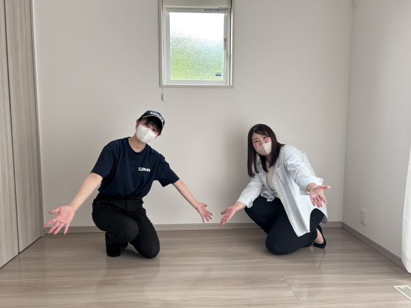 福島県石川郡 フロアコーティング 施工後　お客様の様子