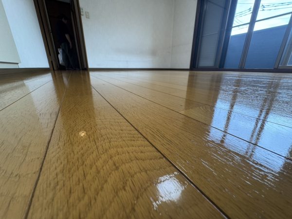 埼玉県入間市 フロアコーティング 施工後 わんスマイルコート