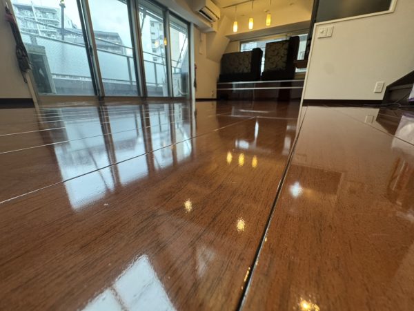 東京都品川区 フロアコーティング 施工後 UVコーティング