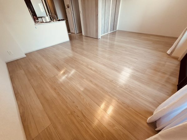 埼玉県鴻巣市 フロアコーティング 施工後 わんスマイルコート