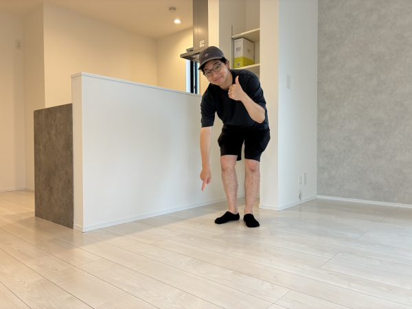 東京都北区 フロアコーティング 施工後　お客様の様子