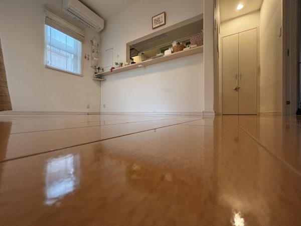 千葉県柏市 フロアコーティング 施工後 わんスマイルコート