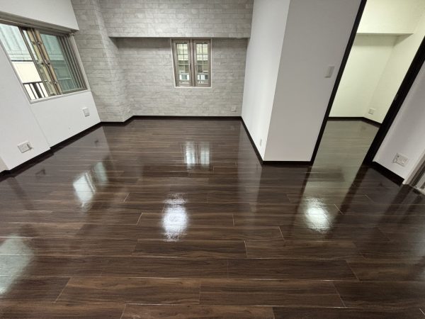 神奈川県川崎市中原区 フロアコーティング 施工後 ガラスUVコーティング