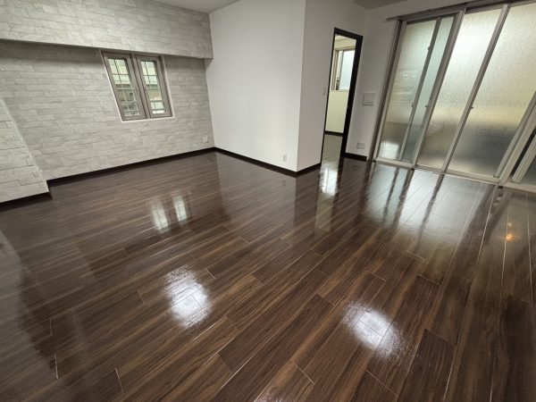 神奈川県川崎市中原区 フロアコーティング 施工後 ガラスUVコーティング