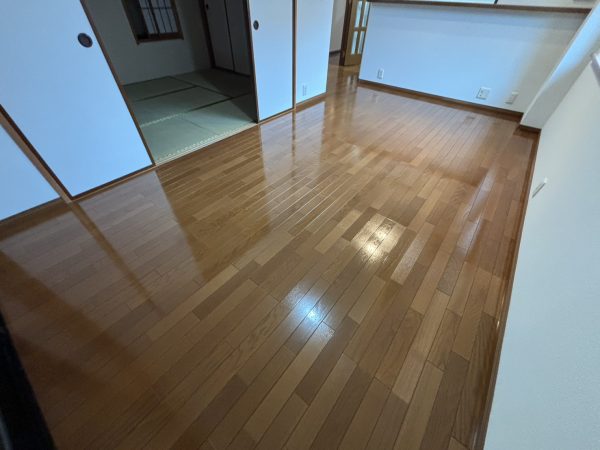 埼玉県さいたま市桜区 フロアコーティング 施工後 わんスマイルコート
