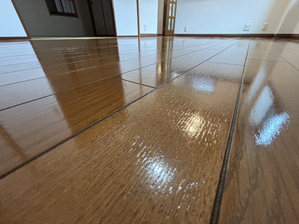 埼玉県さいたま市桜区 フロアコーティング 施工後 わんスマイルコート