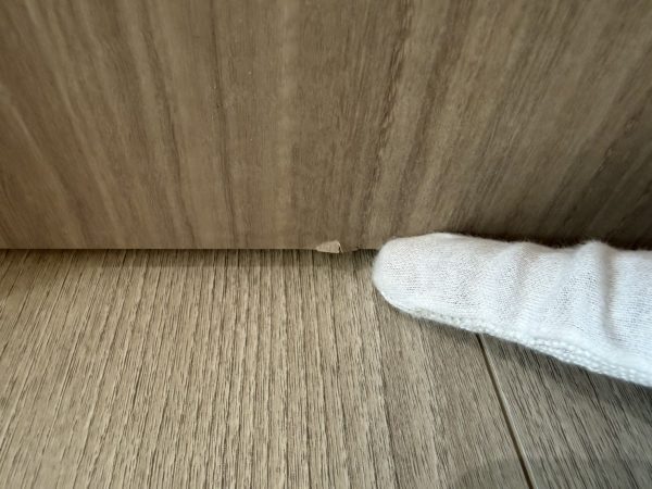 長野県北佐久郡 内覧会同行 キズの様子