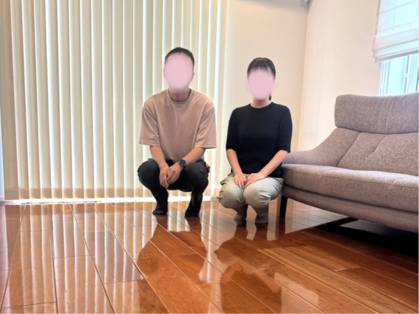 千葉県流山市 フロアコーティング お客様の様子