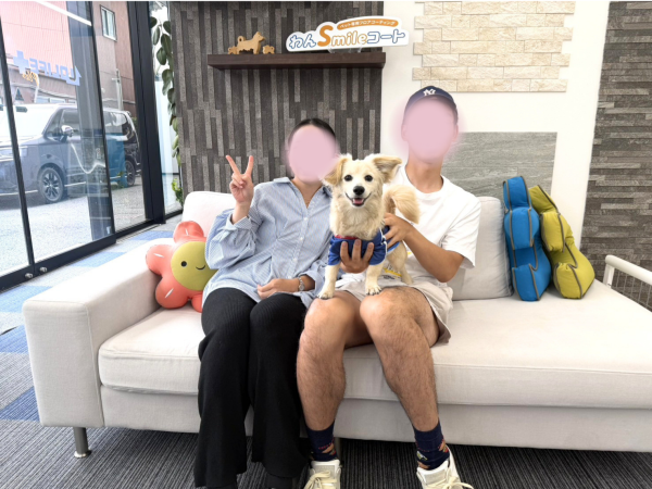埼玉ショールーム わんスマイルコート お客様の様子