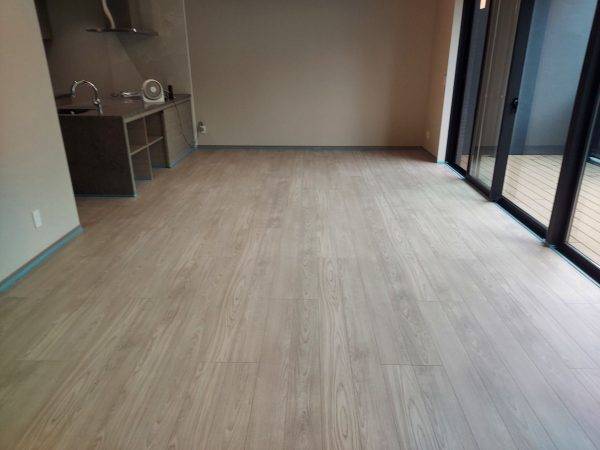 長野県北佐郡軽井沢町 フロアコーティング 施工前の様子