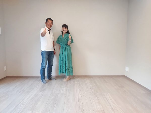 長野県北佐郡軽井沢町 フロアコーティング 施工後 お客様の様子