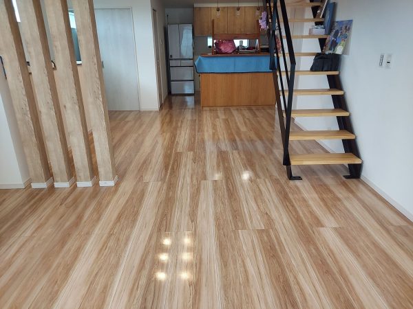 千葉県柏市 フロアコーティング 施工後 わんスマイルコート