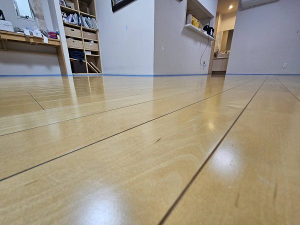 東京都文京区 フロアコーティング 施工前の様子