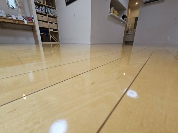 東京都文京区フロアコーティング 施工後 わんスマイルコート