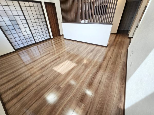 埼玉県鶴ヶ島市 フロアコーティング 施工後 わんスマイルコート