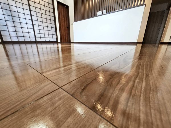埼玉県鶴ヶ島市 フロアコーティング 施工後 わんスマイルコート