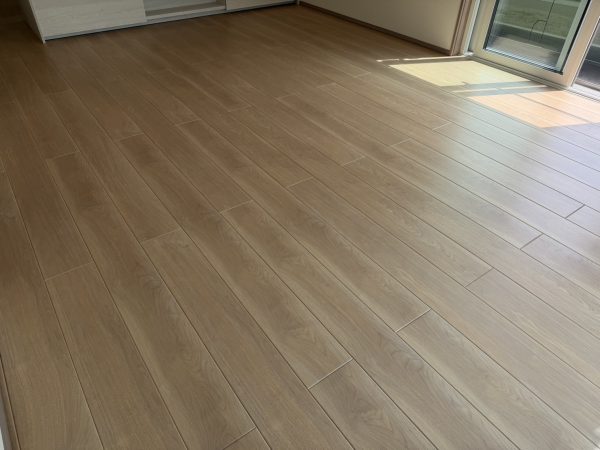 福島県いわき市 フロアコーティング 施工前の様子