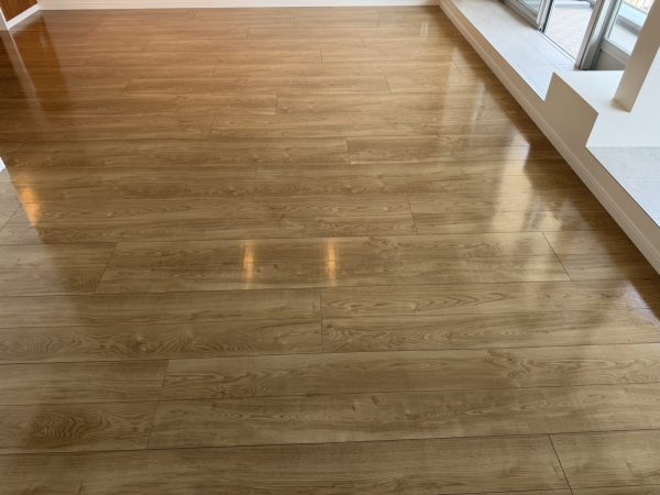 神奈川県横浜市港区 フロアコーティング 施工後 わんスマイルコート