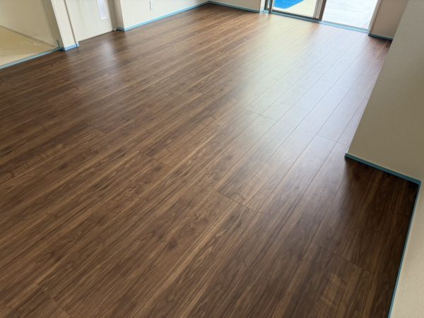 福島県郡山市 フロアコーティング 施工前の様子