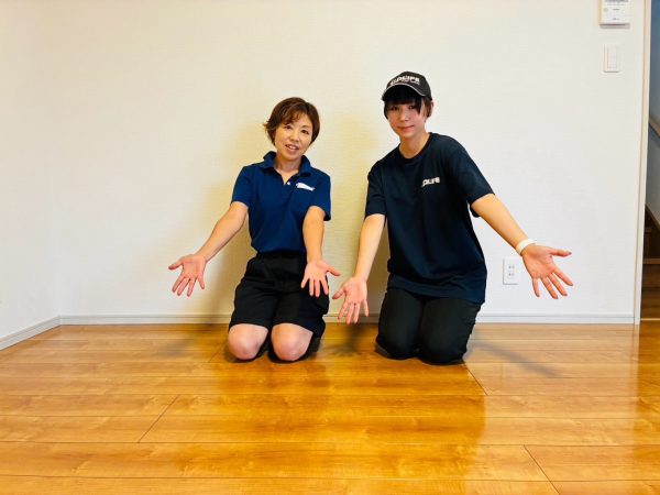 福島県白河市フロアコーティング 施工後　お客様の様子