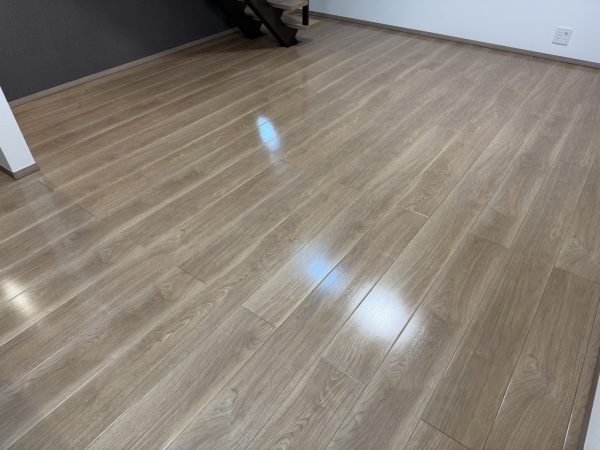 新潟県新潟市中央区 フロアコーティング 施工後 ガラスUVコーティング