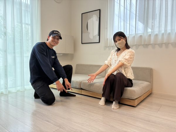 埼玉県新座市 フロアコーティング 施工後 お客様の様子