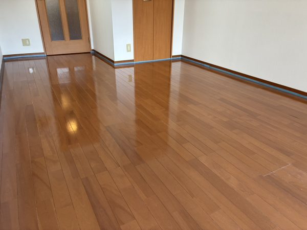 東京都文京区フロアコーティング 施工前の様子