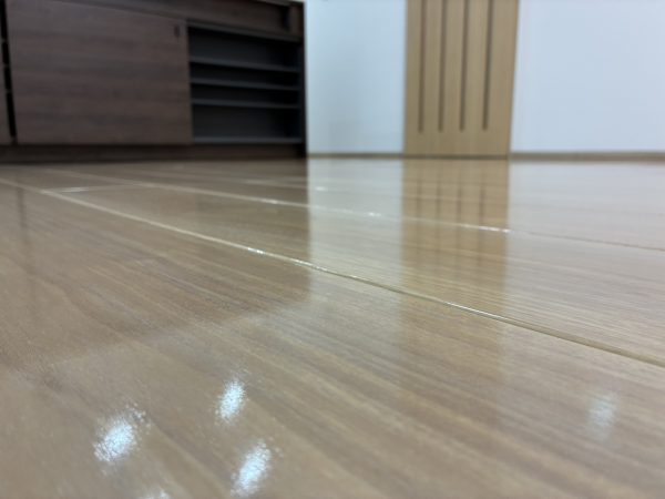 東京都府中市 フロアコーティング 施工後 わんスマイルコート