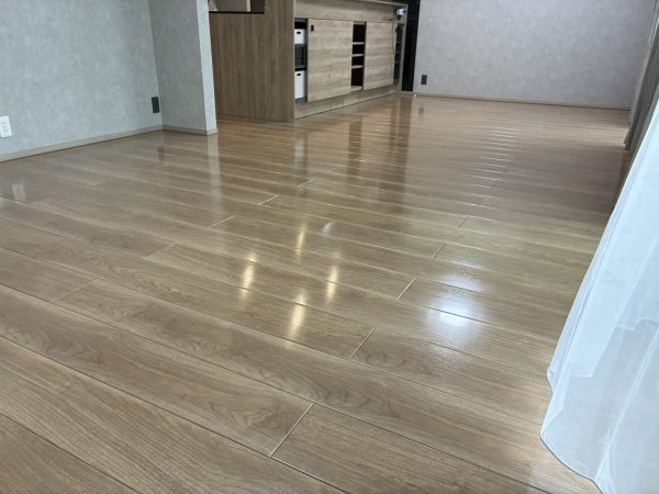 埼玉県熊谷市 フロアコーティング 施工後 ガラスUVコーティング
