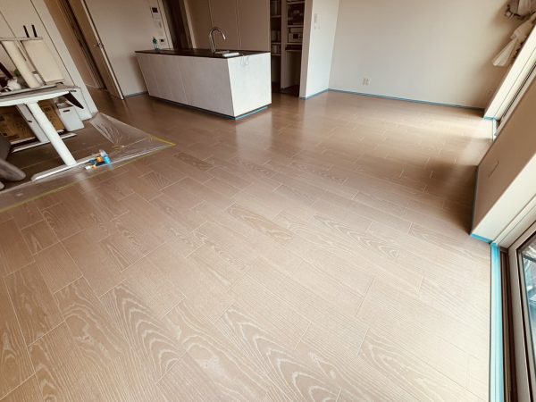 埼玉県児玉郡 フロアコーティング 施工前の様子