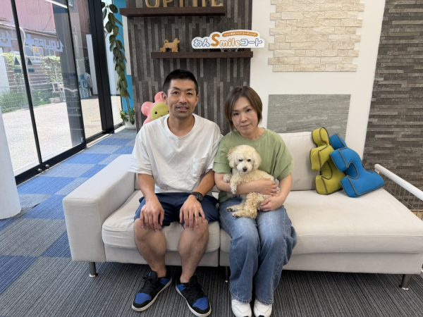 埼玉ショールーム わんスマイルコート お客様の様子