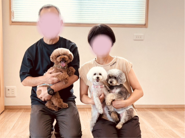 群馬県安中市フロアコーティング 施工後 わんスマイルコート お客様の様子