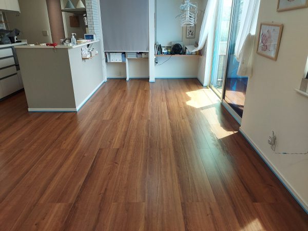 群馬県伊勢崎市 フロアコーティング 施工前の様子