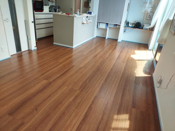群馬県伊勢崎市 フロアコーティング 施工前の様子
