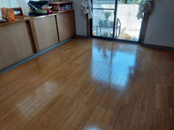 東京都昭島市 フロアコーティング 施工前の様子
