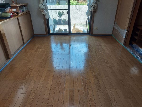 東京都昭島市フロアコーティング 施工前の様子