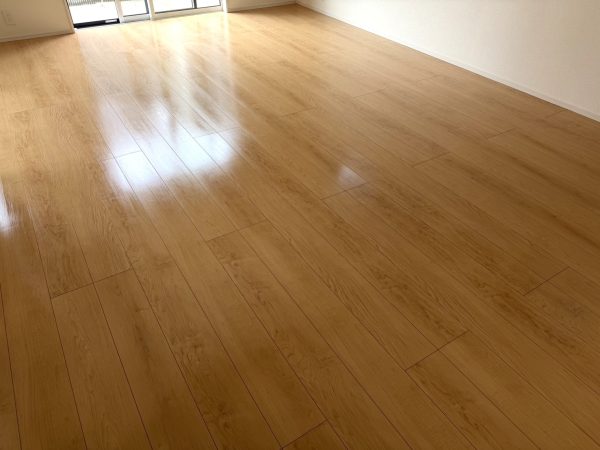福島県伊達市 フロアコーティング 施工後 ガラスUVコーティング