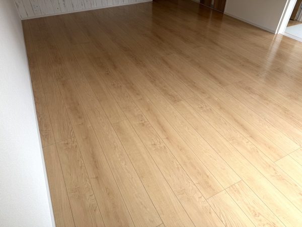 福島県伊達市 フロアコーティング 施工後 ガラスUVコーティング