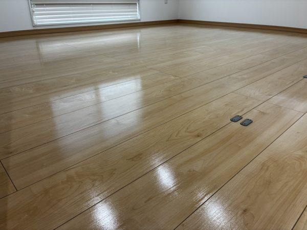 福島県郡山市 フロアコーティング 施工後 わんスマイルコート