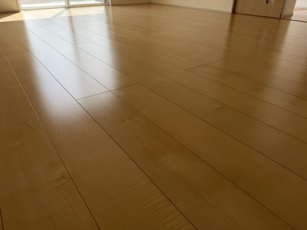新潟県新潟市秋葉区　フロアコーティング　ガラスコーティング　施工後