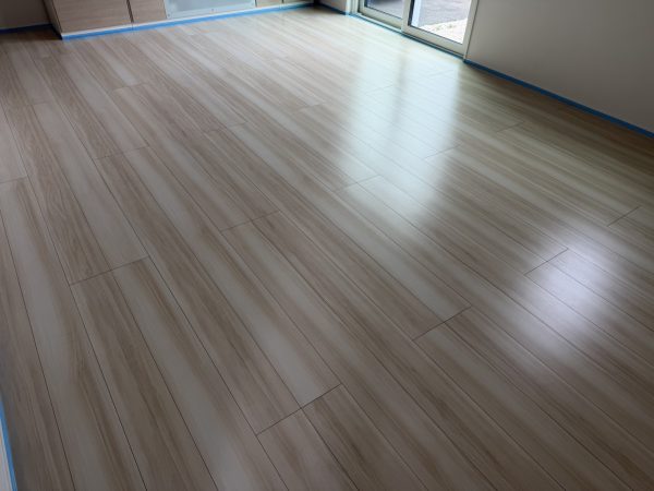 福島県二本松市 フロアコーティング 施工前の様子