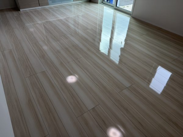 福島県二本松市 フロアコーティング 施工後 わんスマイルコート