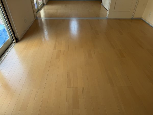 福島県福島市 フロアコーティング 施工前の様子