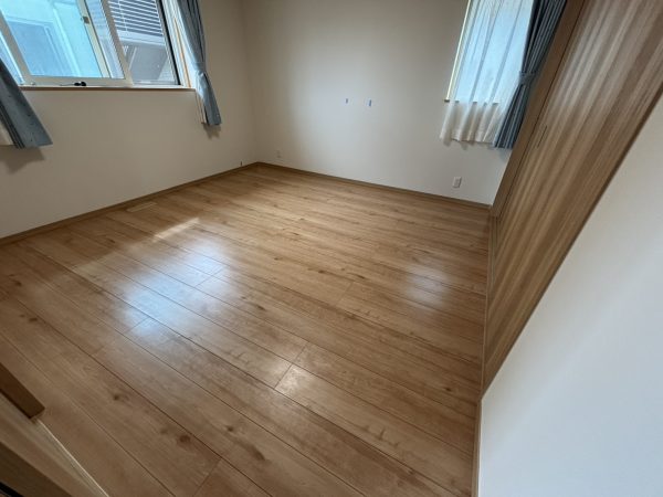 福島県いわき市 フロアコーティング 施工後 わんスマイルコートplus マット仕上り