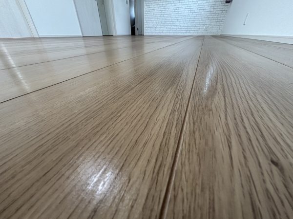 埼玉県加須市 フロアコーティング 施工後 わんスマイルコートplus マット仕上り