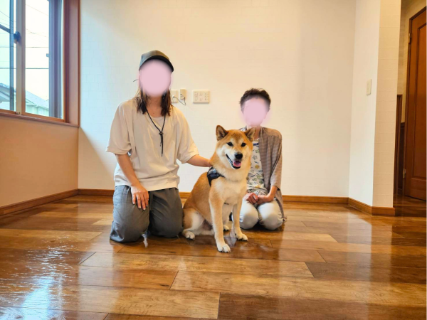 埼玉県和光市 フロアコーティング 施工後　お客様の様子