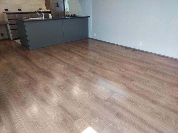 長野県飯山市 フロアコーティング 施工後 わんスマイルコートplus マット仕上り