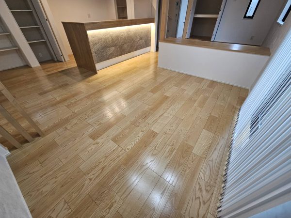 千葉県我孫子市 フロアコーティング 施工後 ガラスUVコーティング